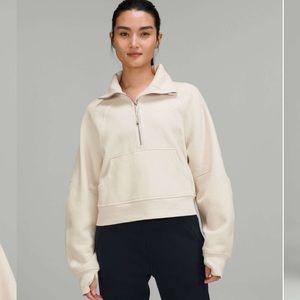 Lululemon Oversized Scuba Funnel Neck White Opal Size XS/S